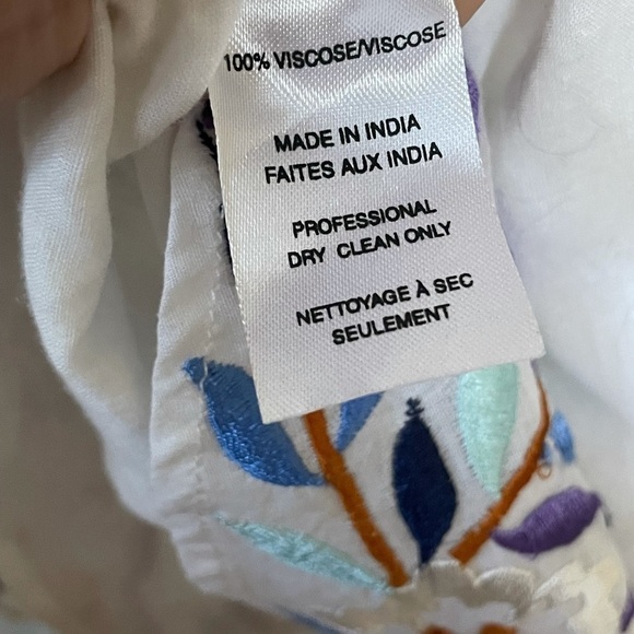 Revolve Misa LA cross neck floral embroidered tank - Picture 6 of 7